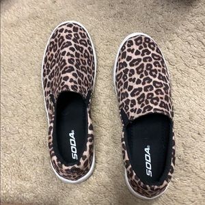 Soda leopard tennis shoes